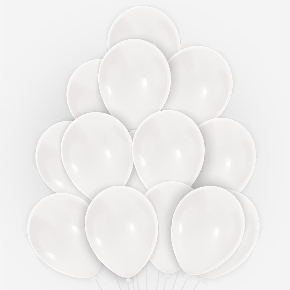 20 Ballons Blanc 30 cm en latex