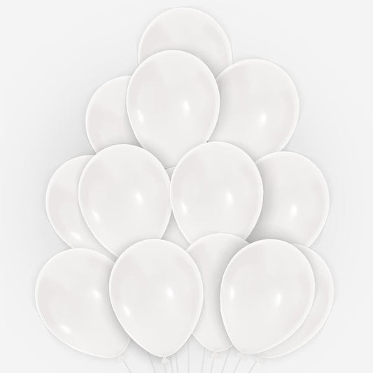 20 Ballons Blanc 30 cm en latex