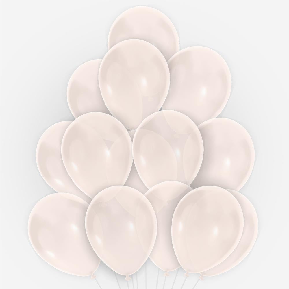 20 Ballons Blanc Nacré 30 cm en latex