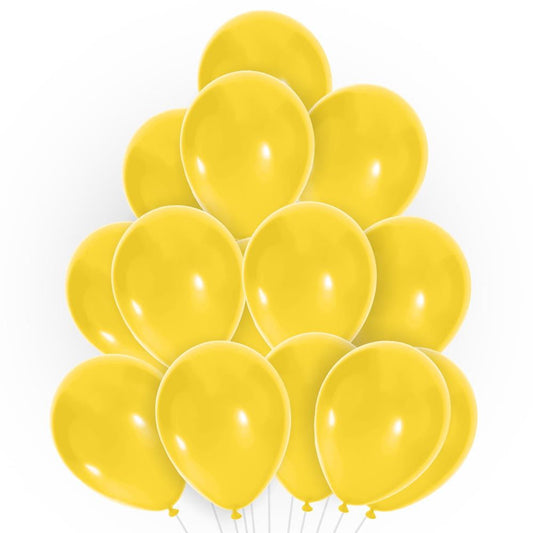 20 Ballons Jaune Citron 30 cm en latex
