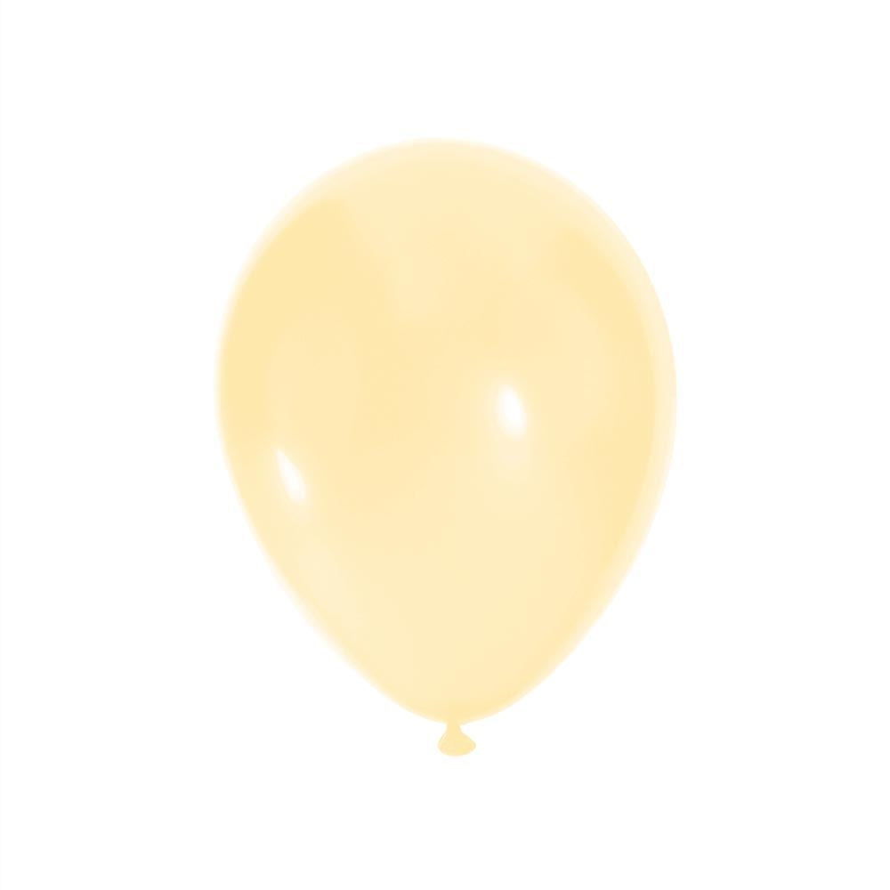 20 Ballons Jaune Pastel 30 cm en latex