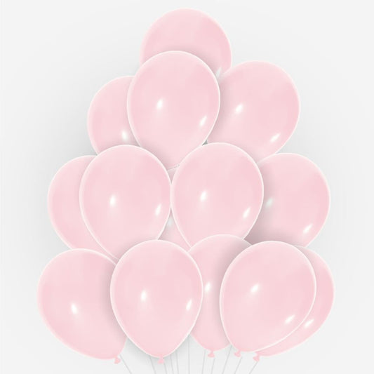 20 Ballons Rose Pastel 30 cm en latex