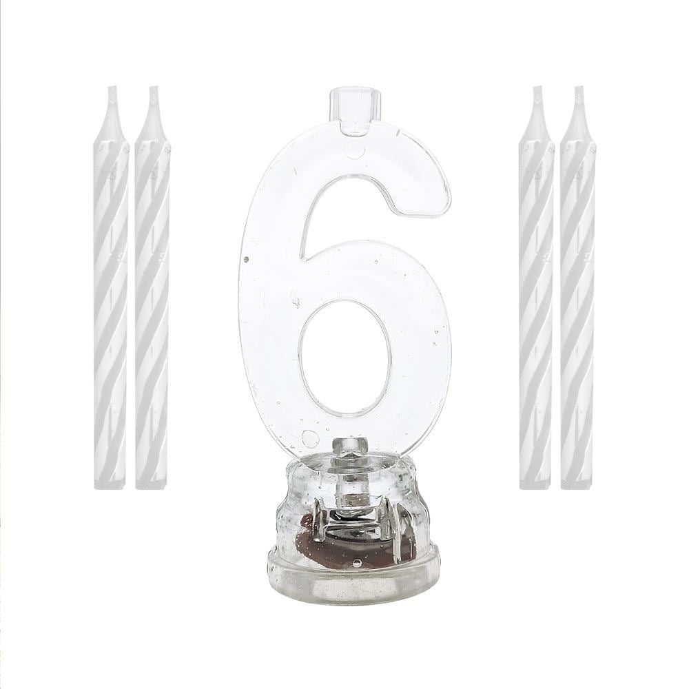 Bougie Clignotante "6"