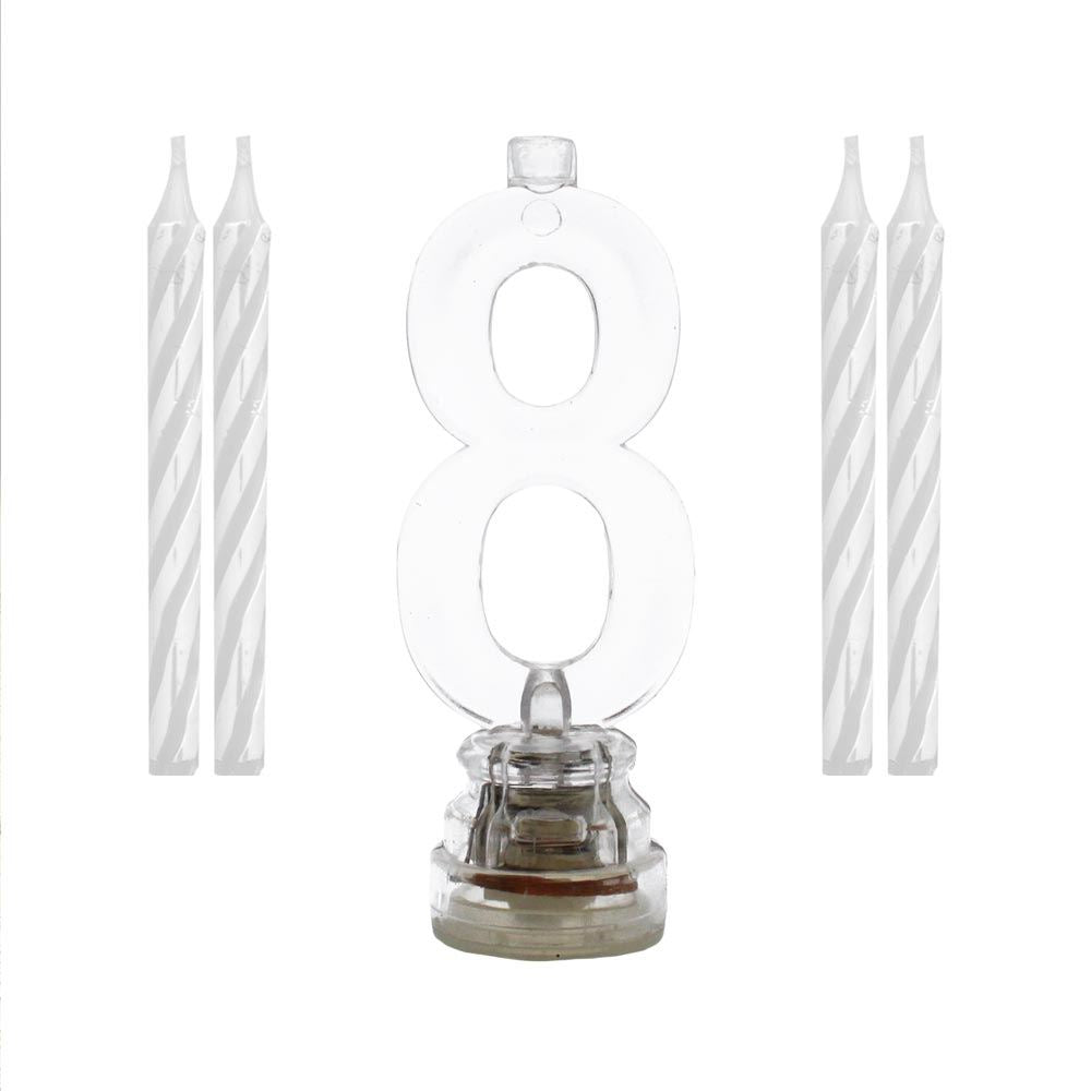 Bougie Clignotante "8"