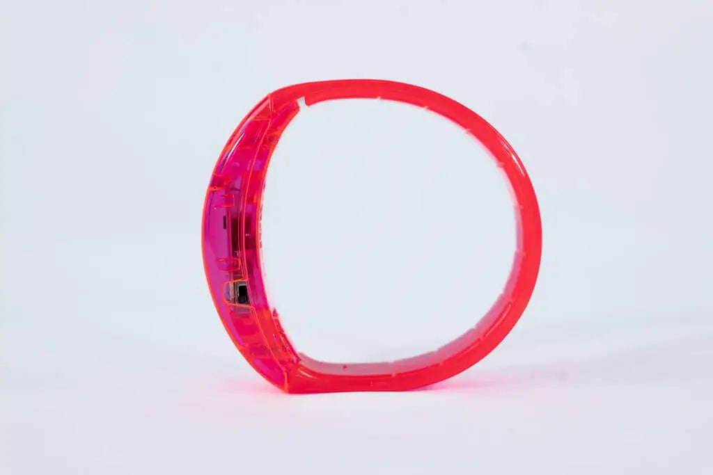 Bracelet Lumineux LED Plat Rose