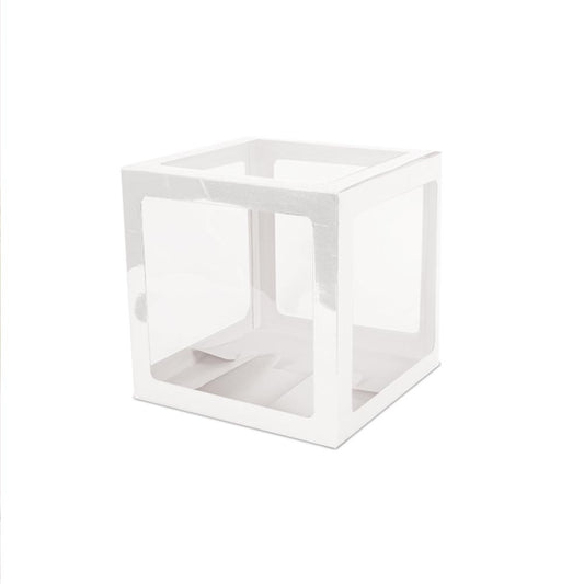 Lot de 4 Cubes Déco Blanc 30 x 30 cm – Idéal Baby Shower et Décorations de Fête