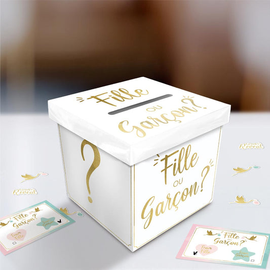 Urne de Vote Baby Shower – Team Fille ou Team Garçon
