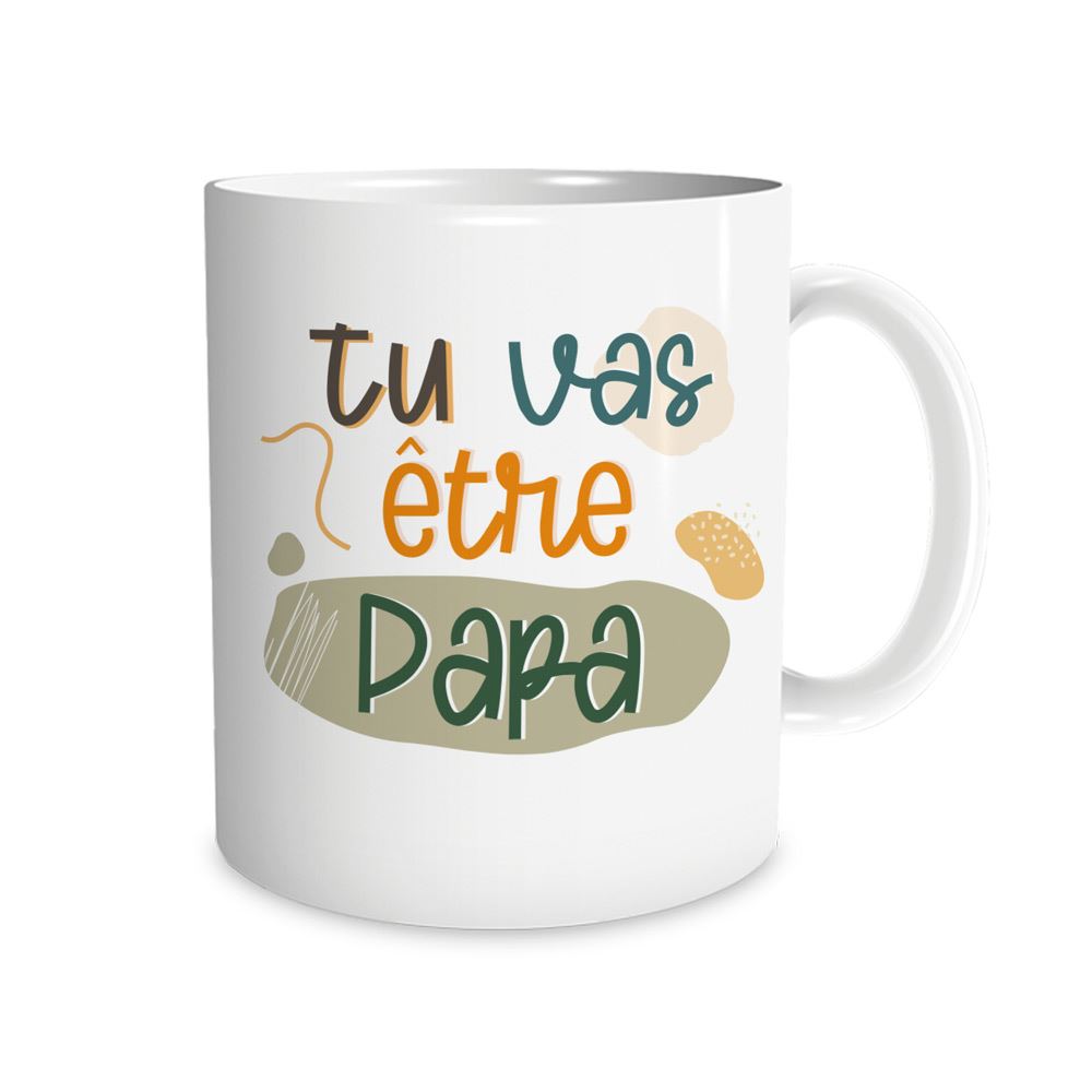 Mug "Tu Vas Être Papa" – Cadeau Original Annonce Grossesse