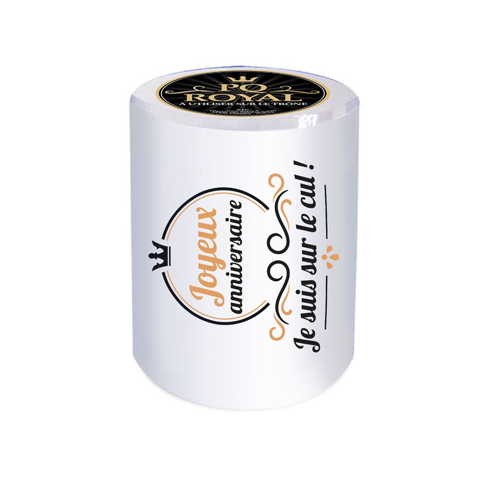 Papier WC Joyeux Anniversaire Humour – Cadeau Drôle et Original pour Fête d’Anniversaire
