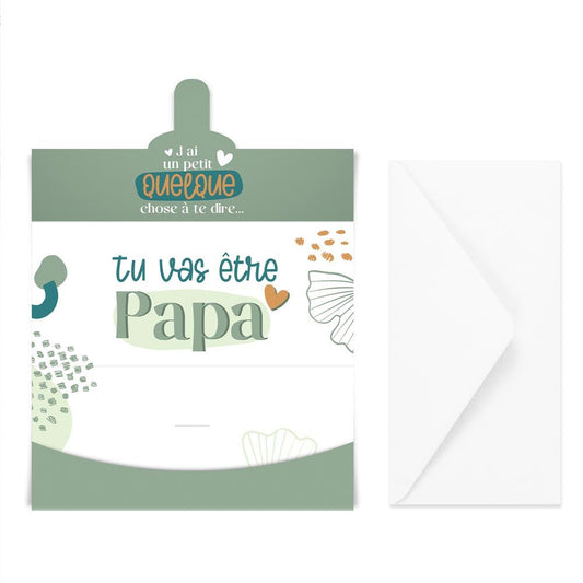 Enveloppe Annonce "Tu vas être Papa" – Carte Surprise pour Annoncer la Grossesse