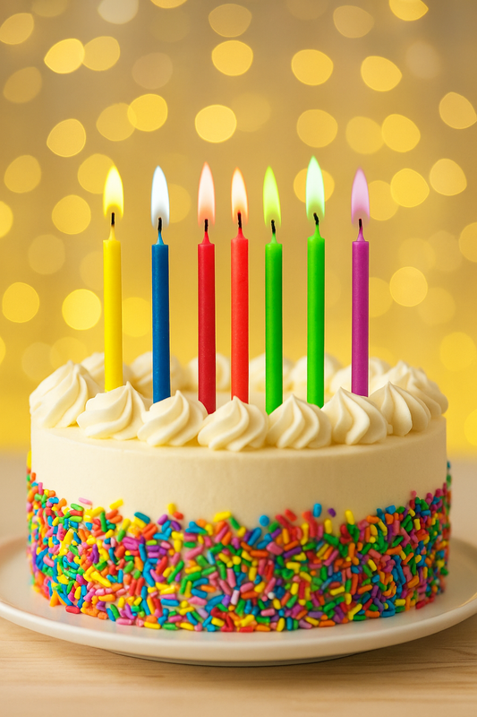 Bougies Flamme Colorée – Lot de 10 Bougies pour Gâteau d’Anniversaire