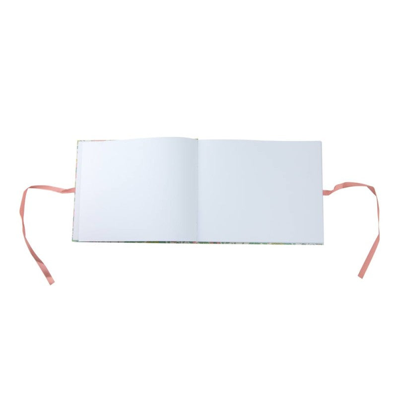 Livre d'Or Fleuri et Doré – Motifs Romantiques avec Rubans- 80 pages