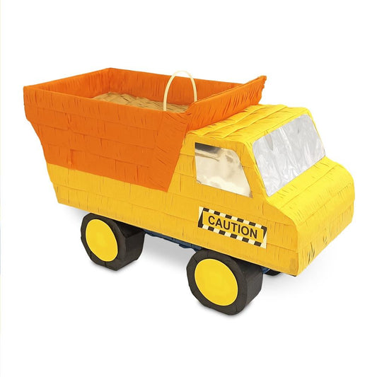 Piñata Camion Chantier Jaune – Animation Anniversaire Enfants