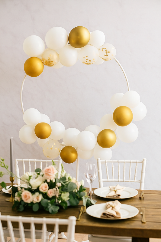 Structure Ballons Forme Ronde – 169 x 79 cm