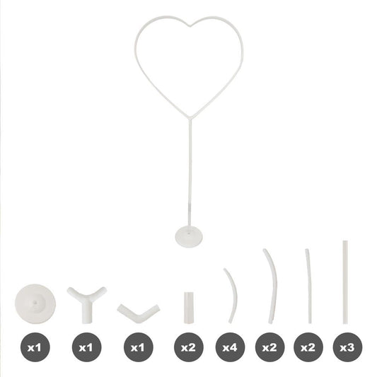 Structure Ballons Forme Cœur – 157 x 71 cm