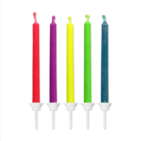 Bougies Flamme Colorée – Lot de 10 Bougies pour Gâteau d’Anniversaire