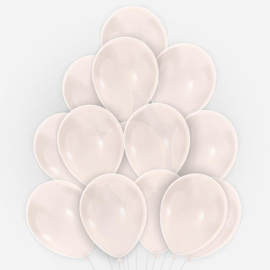 20 Ballons Blanc Nacré 30 cm en latex