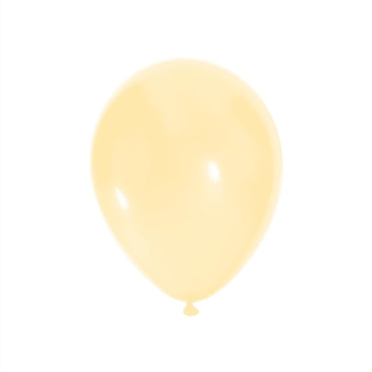 20 Ballons Jaune Pastel 30 cm en latex