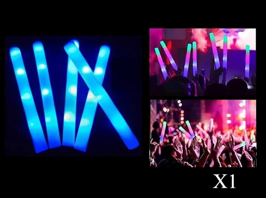 Bâton Lumineux LED en Mousse Bleu 47cm