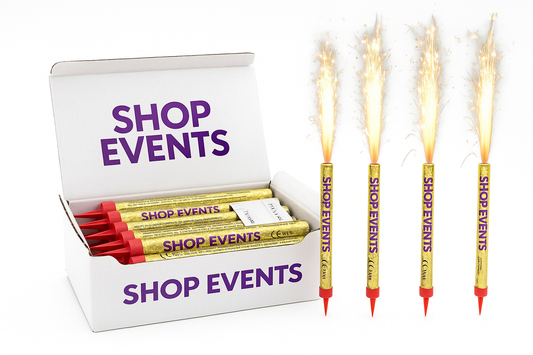 Lot de 50 Fontaines à Gâteau Dorées – Étincelles 60 Sec – Effet Scintillant pour Anniversaire, Mariage, Événement, Traiteur