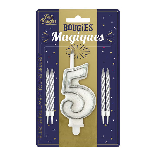 Bougie Magique "5"