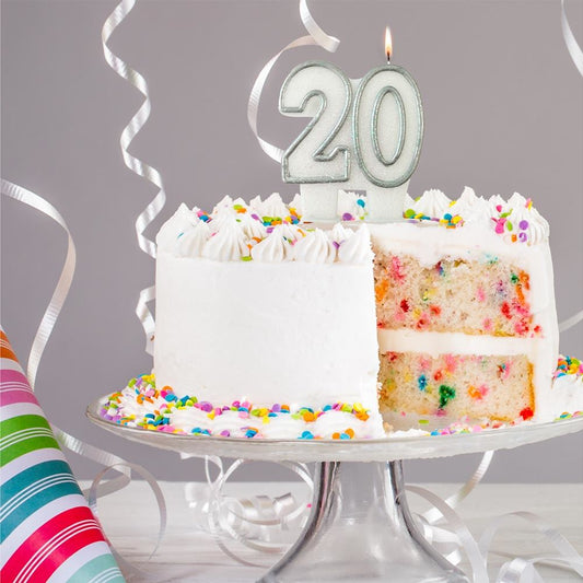 Bougie Anniversaire "20"