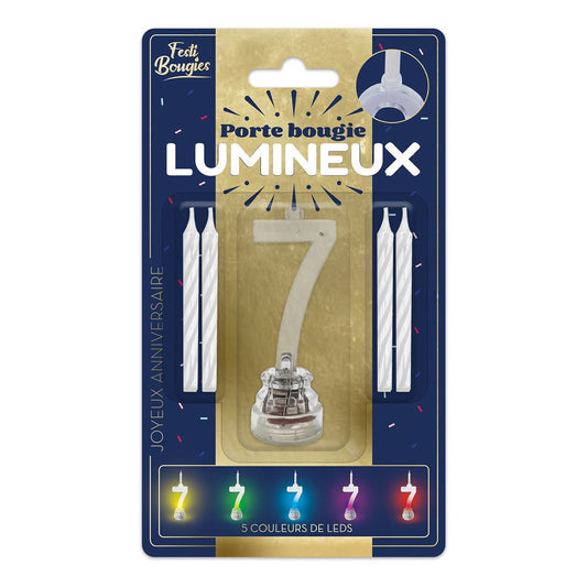 Bougie Clignotante "7"
