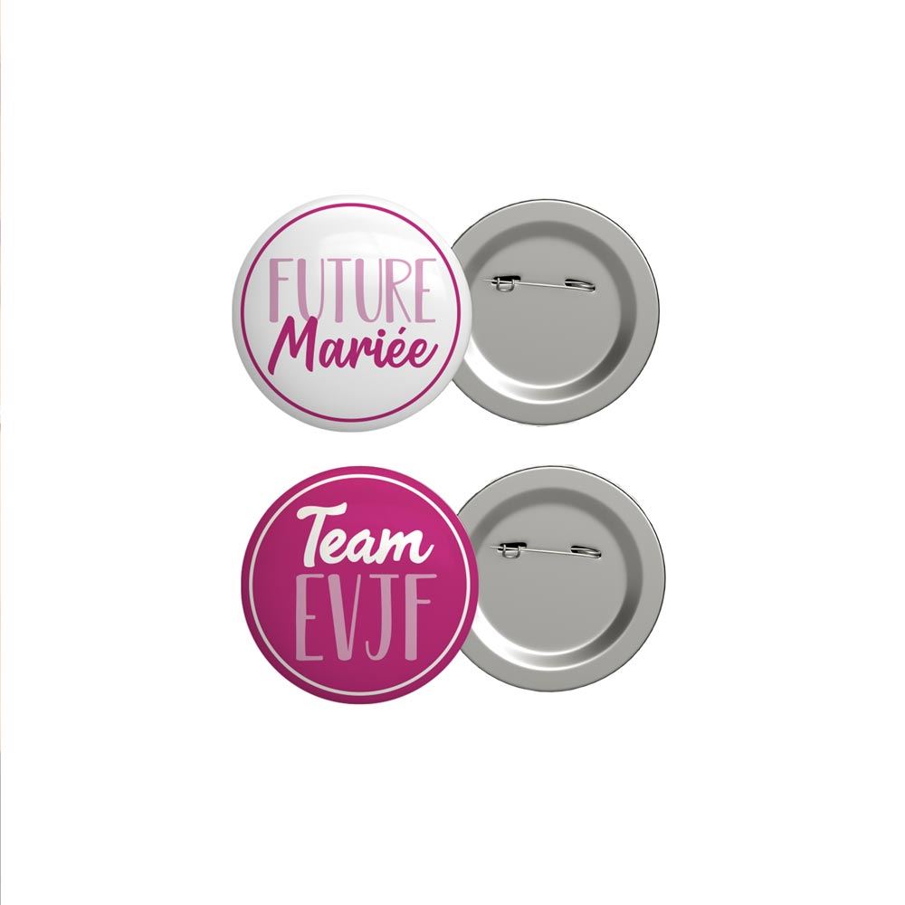 6 pcs Badges Future Mariée Team EVJF