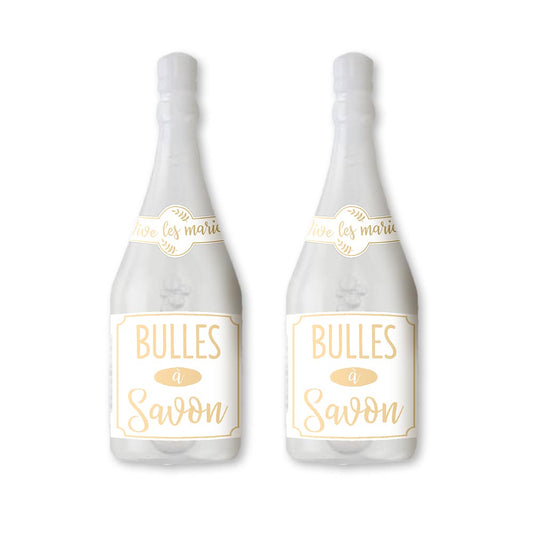 2 Bouteilles à Bulles Mariage