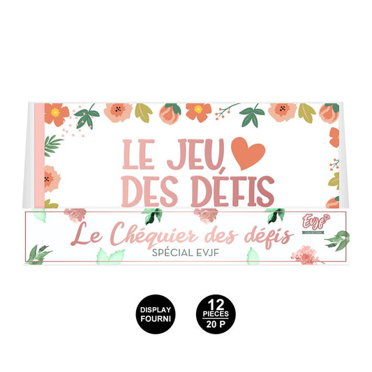 Jeu Chéquier des Défis EVJF