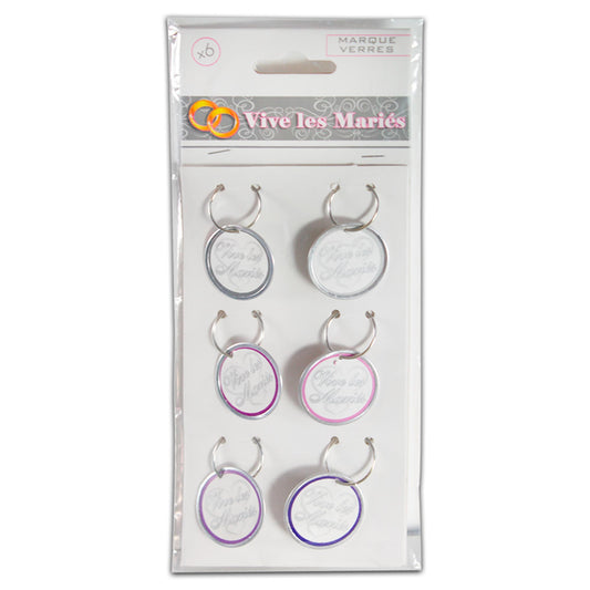 6 Marques Verre Mariage