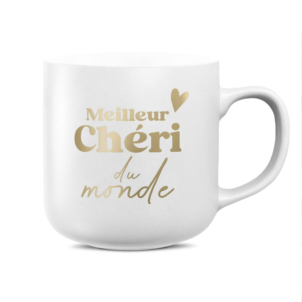 Mug Blanc Mat "Meilleur Chéri du Monde"