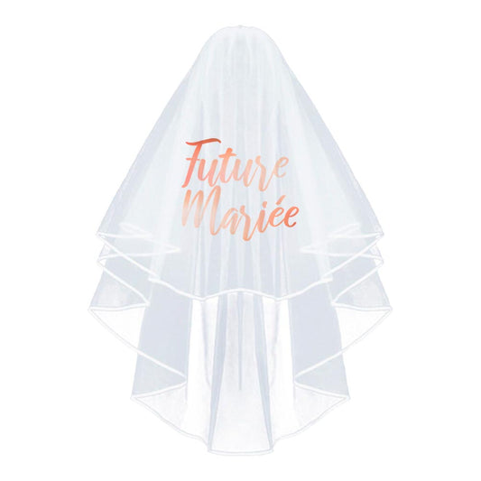 Voile blanc "Future Mariée" EVJF